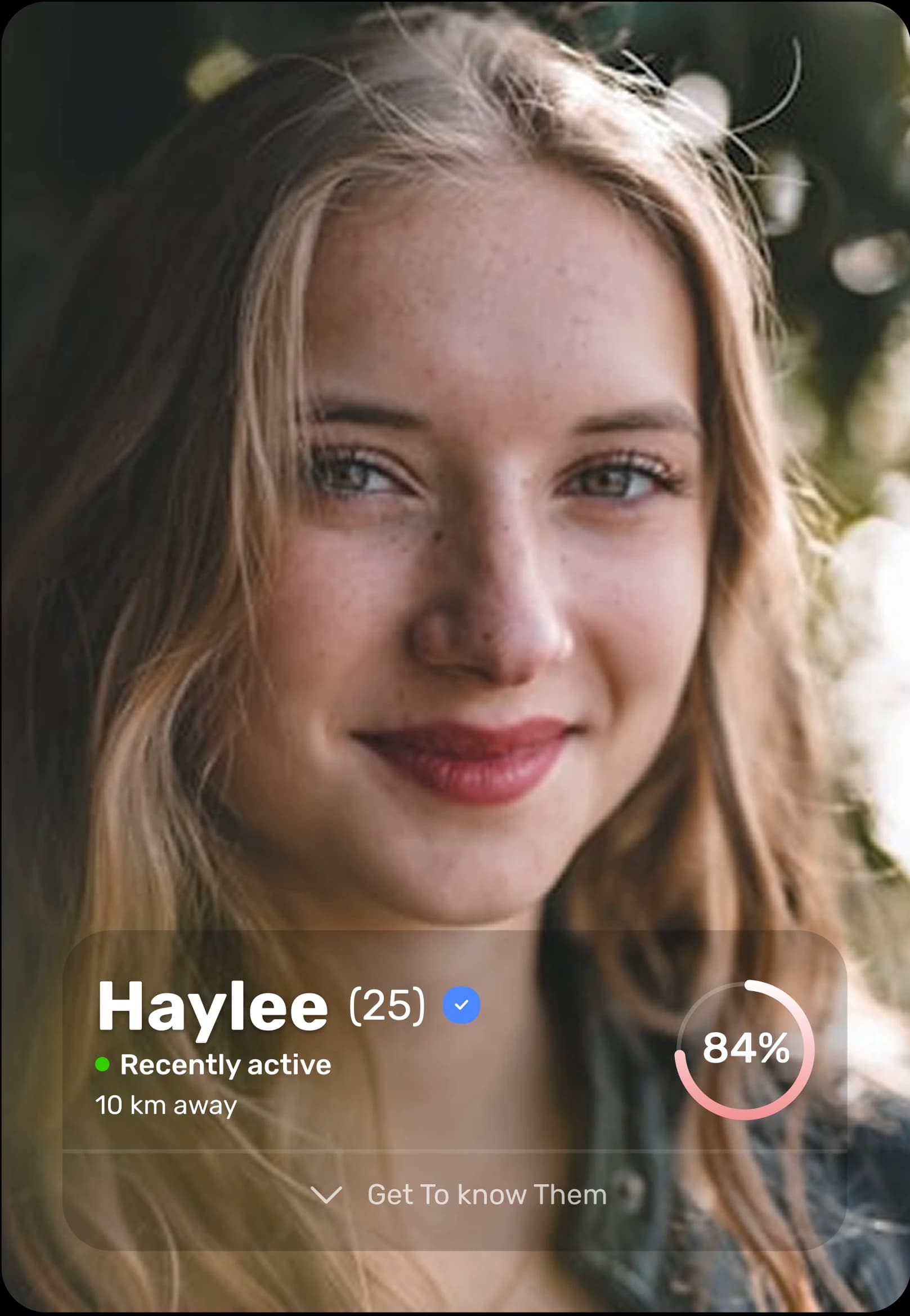 DNA match profile showing compatible partner based on genetic analysis